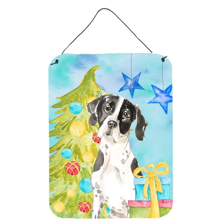 Carolines Treasures Christmas Tree English Pointer Wall or Door Hanging Prints CK1880DS1216